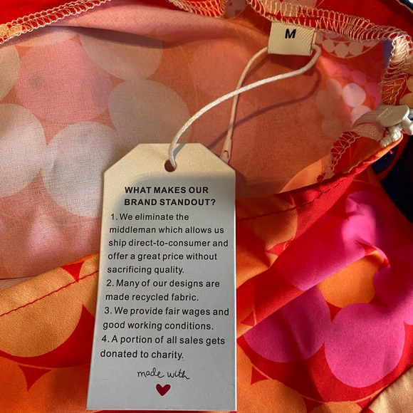 Retro Floral Print One Shoulder Dress - Picture 3 of 3